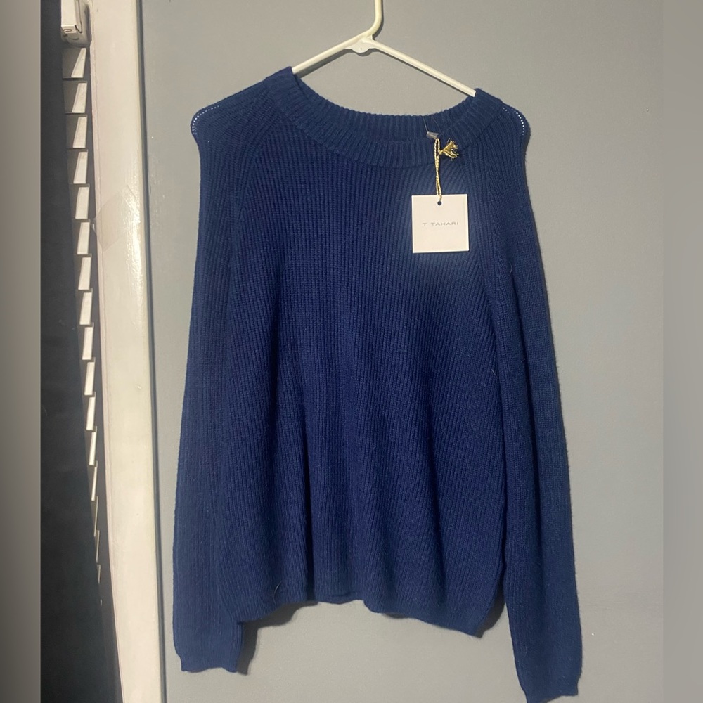 Tahari Blue Sweater